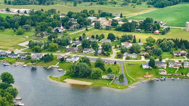 14204 Northmoor Dr, Cement City, MI 49233 - birds eye view of property with a water view