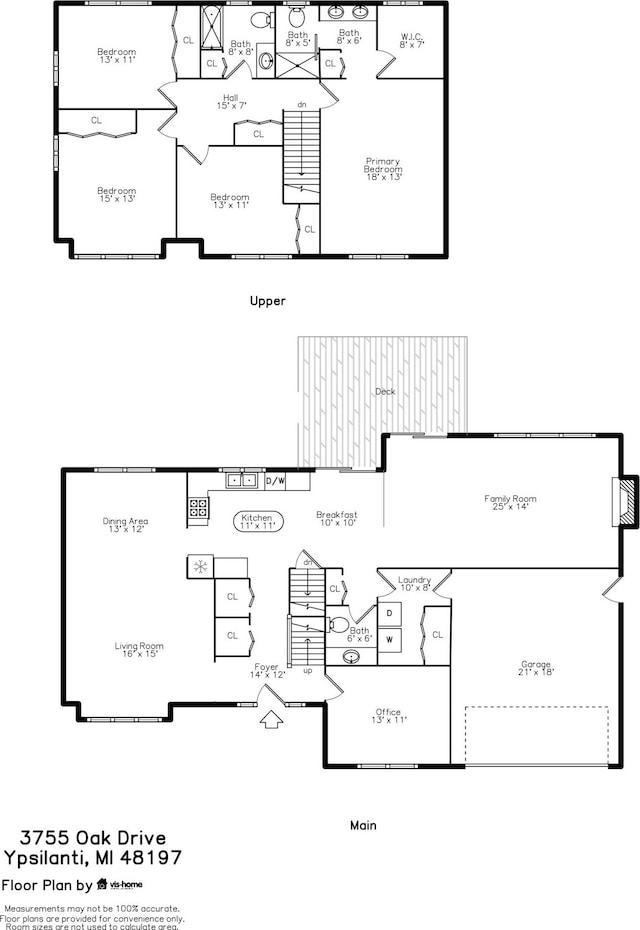 3755 Oak Dr, Ypsilanti, MI 48197 - plan
