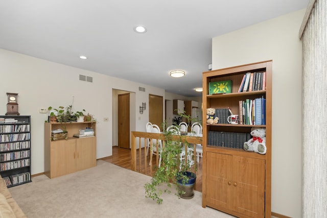 3755 Oak Dr, Ypsilanti, MI 48197 - interior space with recessed lighting, visible vents, and baseboards