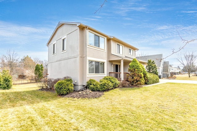 3755 Oak Dr, Ypsilanti, MI 48197 - view of home's exterior with a lawn