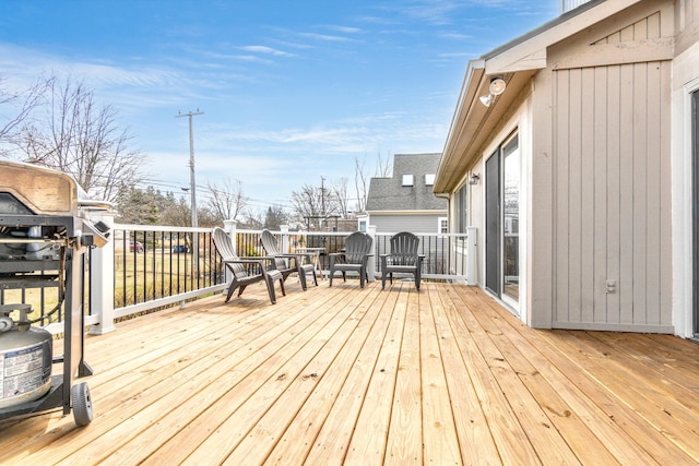 3755 Oak Dr, Ypsilanti, MI 48197 - view of wooden deck