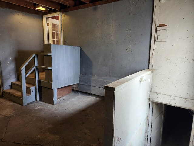 309 N Main St, Scottville, MI 49454 - misc room featuring unfinished concrete floors