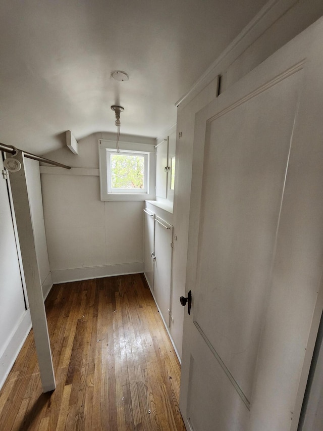 309 N Main St, Scottville, MI 49454 - interior space featuring wood-type flooring and baseboards