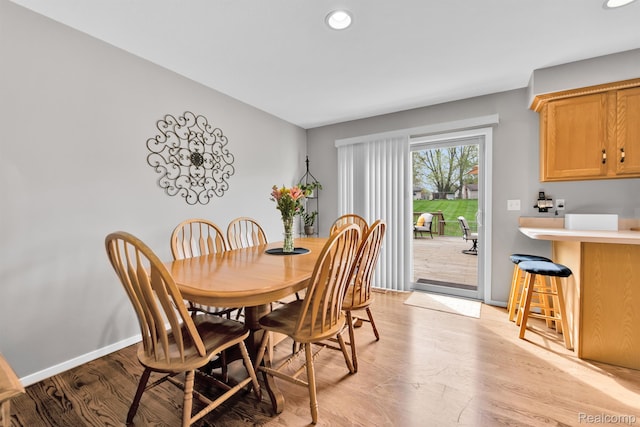 5280 Brantford, Grand Blanc, MI 48439 - dining space featuring light wood-style flooring and recessed lighting