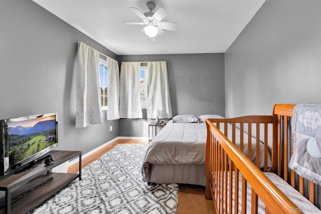 5280 Brantford, Grand Blanc, MI 48439 - bedroom with wood finished floors and ceiling fan