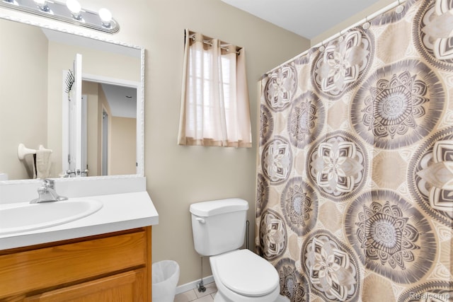 5280 Brantford, Grand Blanc, MI 48439 - full bathroom featuring vanity, tile patterned floors, and a shower with shower curtain