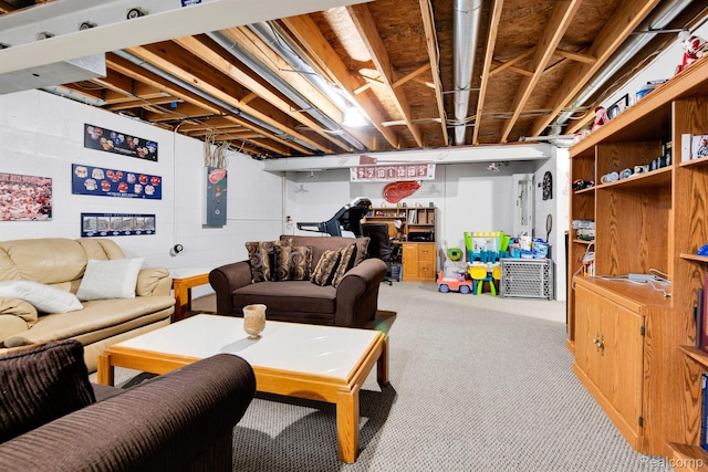 5280 Brantford, Grand Blanc, MI 48439 - living area featuring light colored carpet