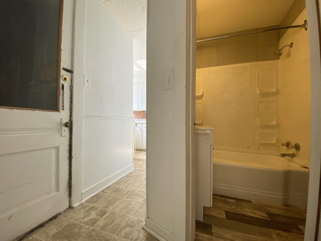 bathroom featuring bathing tub / shower combination