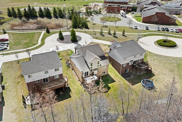 bird's eye view with a residential view