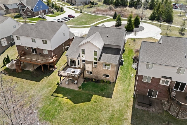 bird's eye view featuring a residential view