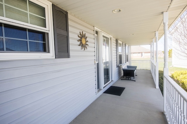 view of patio / terrace featuring a porch