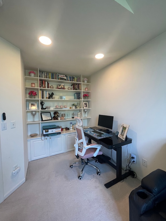 6181 Warwick Dr, Commerce Twp, MI 48382 - office area with light carpet and recessed lighting