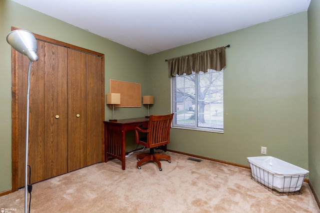 6051 Homestead Pl, Grand Blanc, MI 48439 - office area with carpet flooring, visible vents, and baseboards