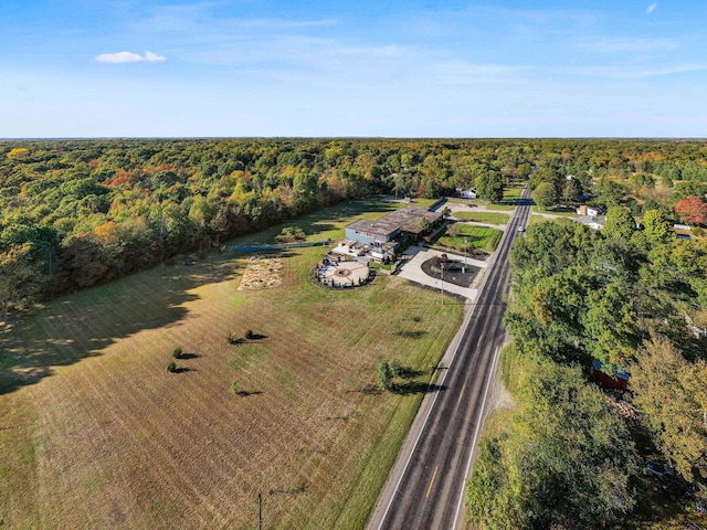 70700 Ironwood Dr, Niles, MI 49120 - drone / aerial view featuring a wooded view