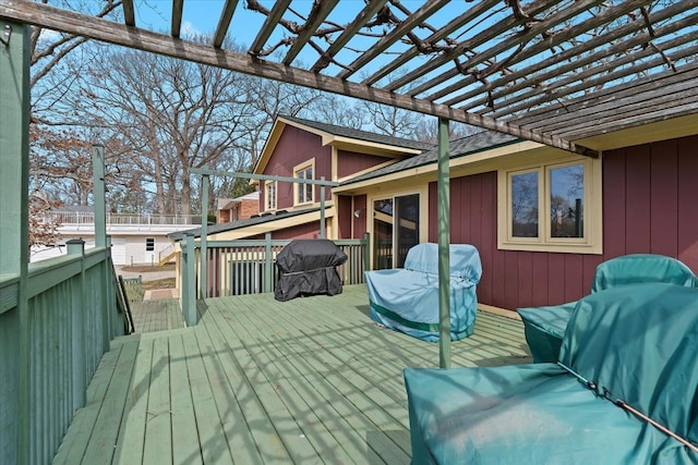 2745 Lari Ct, West Bloomfield, MI 48324 - wooden deck featuring a pergola
