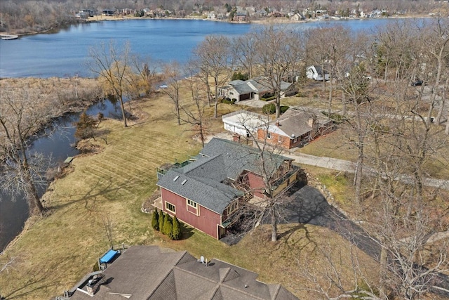 2745 Lari Ct, West Bloomfield, MI 48324 - aerial view featuring a water view