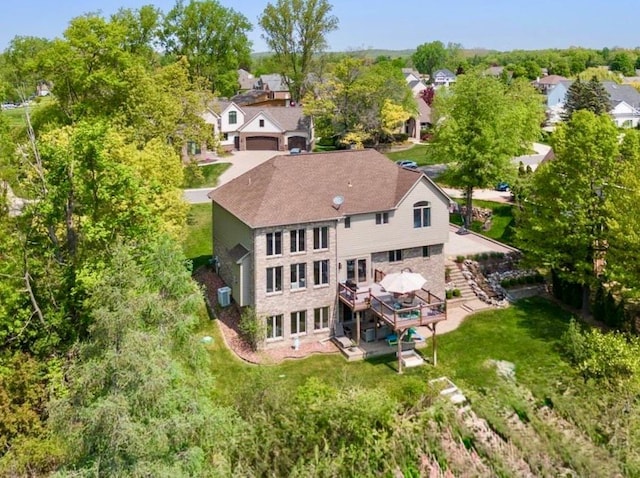 9025 Huron Bluffs Dr, White Lake, MI 48386 - birds eye view of property