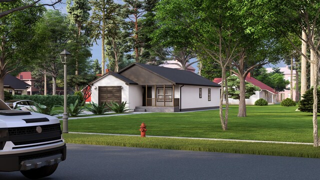 568 Jackson St, Muskegon, MI 49442 - single story home featuring a front yard and a garage