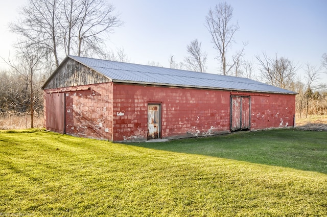 view of outbuilding with an outdoor structure