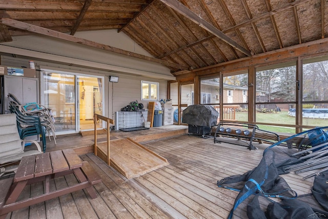 view of sunroom / solarium