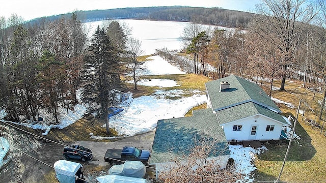 18175 Lake Dr, Big Rapids, MI 49307 - view of snowy aerial view