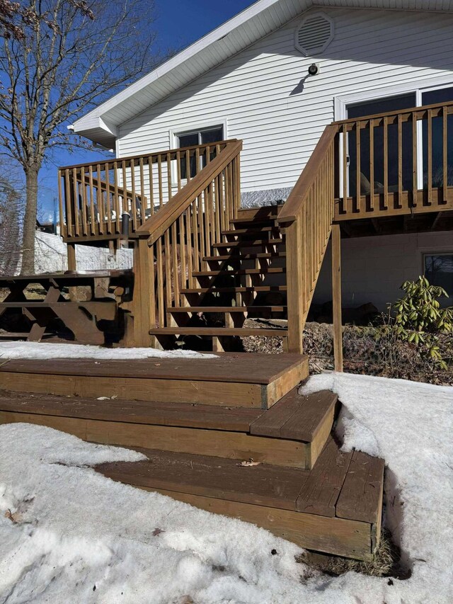 18175 Lake Dr, Big Rapids, MI 49307 - deck featuring stairway