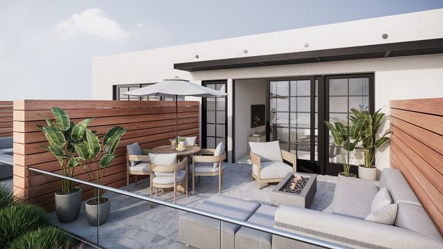 533 E Harrison Ave Unit 29, Royal Oak, MI 48067 - view of patio featuring outdoor dining space and an outdoor living space with a fire pit