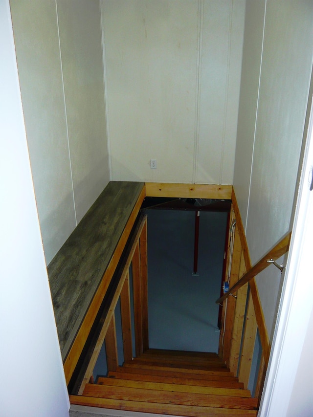 view of staircase