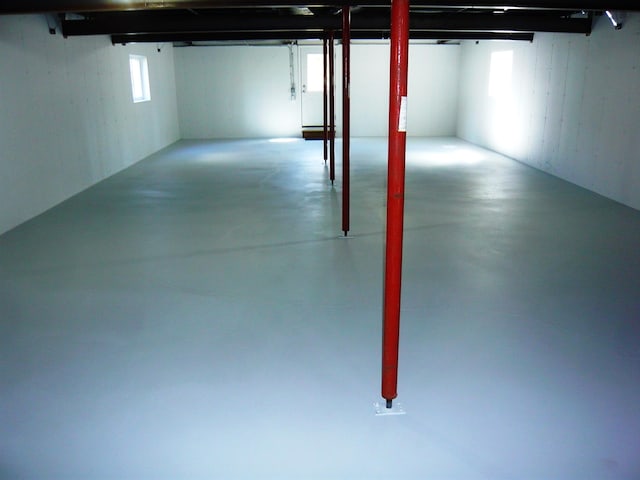 view of basement