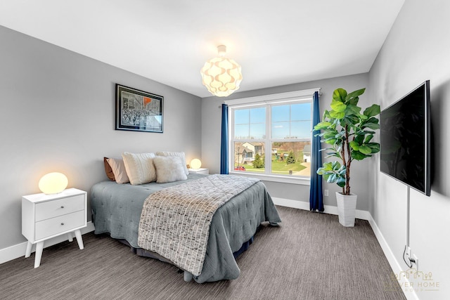 bedroom with baseboards