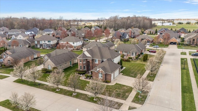 bird's eye view featuring a residential view