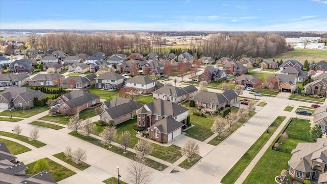 bird's eye view featuring a residential view