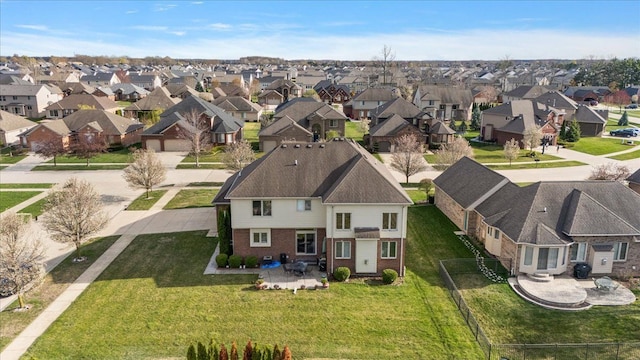 bird's eye view featuring a residential view