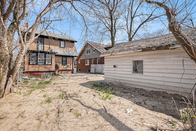 view of back of property