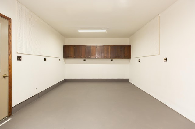 view of below grade area