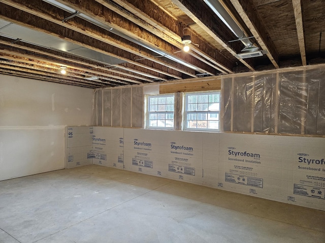 view of basement