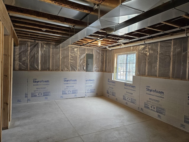 view of basement