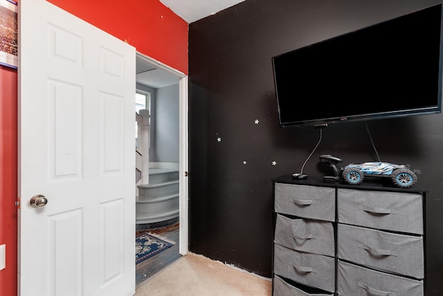 bedroom with carpet floors