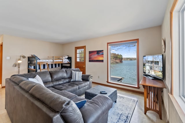 11672 Bradley Dr, Jerome, MI 49249 - living area featuring baseboards
