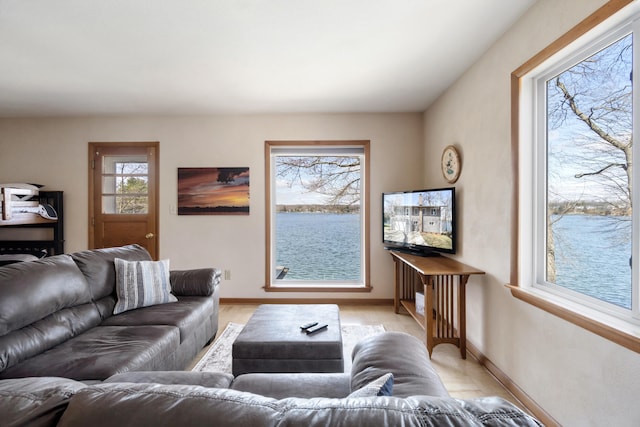 11672 Bradley Dr, Jerome, MI 49249 - living area featuring baseboards