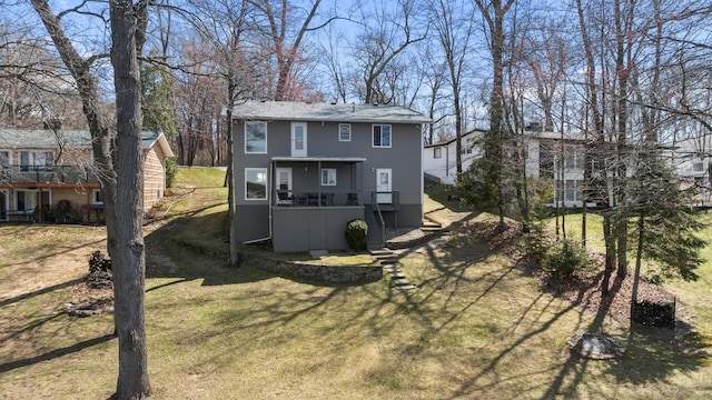 11672 Bradley Dr, Jerome, MI 49249 - back of property with a yard