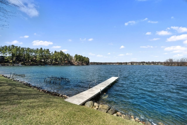 11672 Bradley Dr, Jerome, MI 49249 - dock area featuring a water view