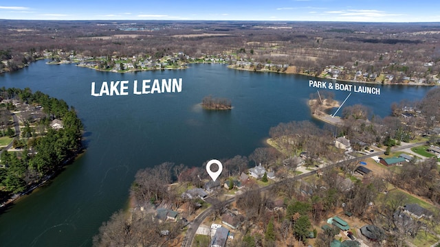 11672 Bradley Dr, Jerome, MI 49249 - aerial view with a water view