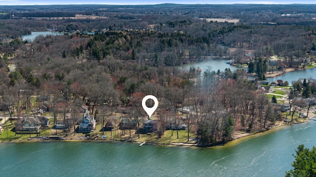 11672 Bradley Dr, Jerome, MI 49249 - aerial view featuring a water view