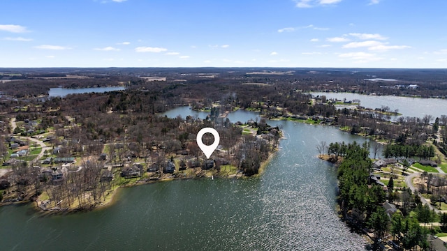 11672 Bradley Dr, Jerome, MI 49249 - aerial view with a water view