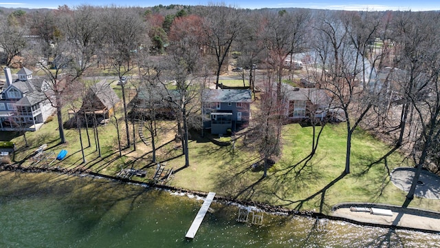 11672 Bradley Dr, Jerome, MI 49249 - drone / aerial view with a water view