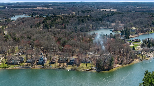 11672 Bradley Dr, Jerome, MI 49249 - drone / aerial view with a water view