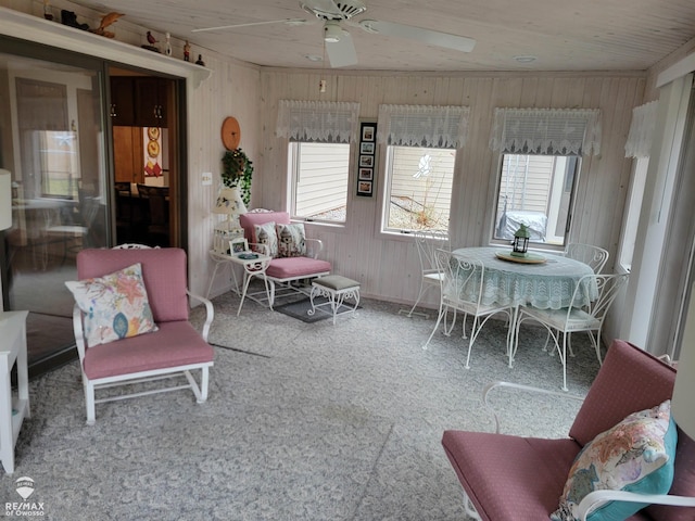 view of sunroom / solarium