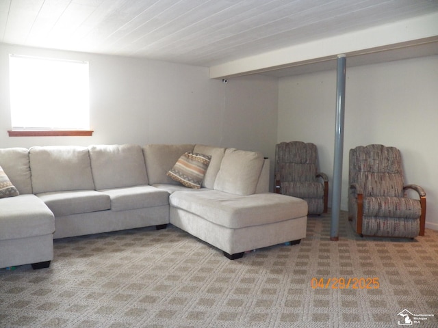 7303 Cranbrook Dr, Lambertville, MI 48144 - living room featuring light colored carpet