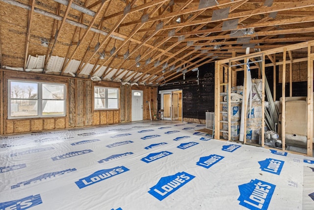 view of attic